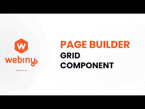Webiny Page Builder - Grid component