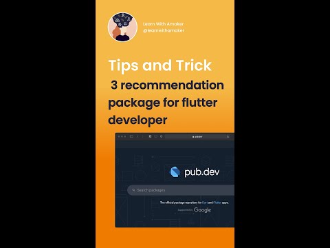 3 Recommendation package for flutter developer #Shorts