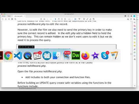 Building a CMS with PHP/MySQL - Editing a Record (Video 3 of 5)