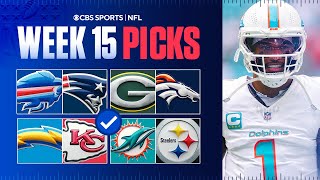NFL Predictions and Picks For EVERY Week 15 Game [Dolphins vs Steelers] | Best Bets ✅