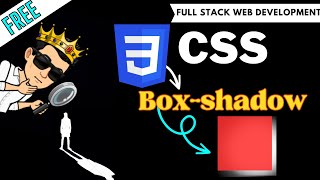 box shadow css | css tutorial for beginners | full stack web development course