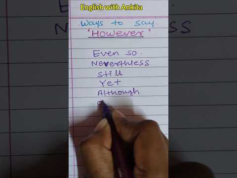 Alternatives for Conjunction "However #english #conjuction #fyp #trending #viralvideo #shorts #reels