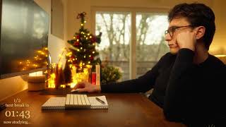 4-HOUR | Study With Me | One break, No music, Deep work