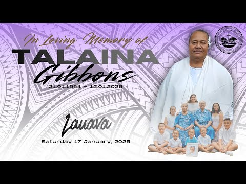 LAUAVA - In loving memory of TALAINA GIBBONS