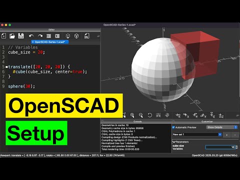 Getting Started With OpenSCAD - 3D Modeling With Code - Tutorial 1