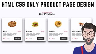 Responsive Product Cards using HTML & CSS only