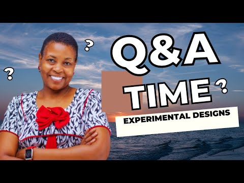 EXPERIMENTAL DESIGNS: TRUE AND QUASI DESIGNS