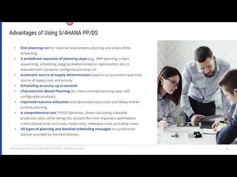 Free webinar on the topic "Production Planning and Detailed Scheduling"