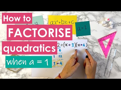 ■ How to factorise quadratics (a=1) + examples!