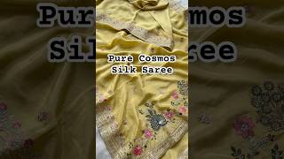 ✨Premium Pure Cosmos Silk| Soft| Smooth & Luxurious✨📱:+919030126379(Wattsap) @LA_Trendz2025 #saree