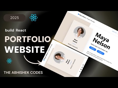 How to Develop Responsive Portfolio Website using React & Tailwind CSS +Vite | Explained in  Hindi