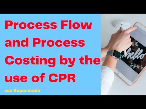 process flow and process costing by the use of CPR #css_Accountancy
