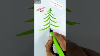 Tree Drawing || colour pencil drawing Christmas Tree 🌲🌲|| Tree Art