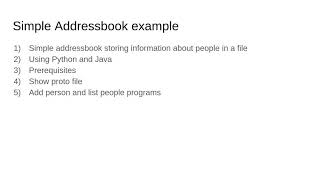 Protocol buffers presentation