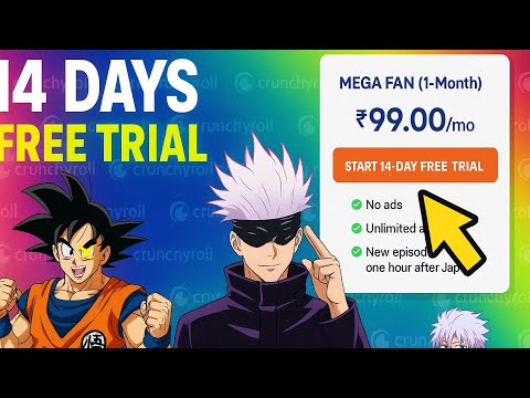 🔥 Get CRUNCHYROLL Premium FREE for 14 Days! | Watch Anime Without ADS 💥