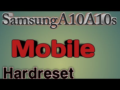 How to hardreset samsung A10 A10s new Method