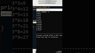 C program for table of enter number ||#c ||#cprogramming ||#cprogramminginhindi