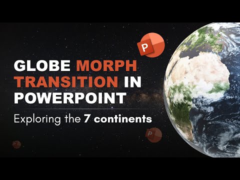 GLOBE MORPH TRANSITION in POWERPOINT | What if your slides could fly across continents? ✈️