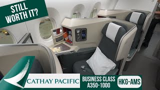 Cathay Pacific Business Class A350-1000 Review · Hong Kong - Amsterdam