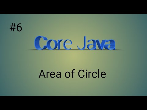 Calculate Area of Circle || by using eclips|| #java