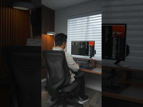 The best ergonomic desk setup #workfromhome #wfh #standingdesk #officechair