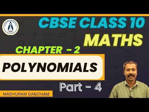 CLASS 10 | MATHS | CBSE | POLYNOMIALS | MDHURAM GANITHAM |      #maths #youtube