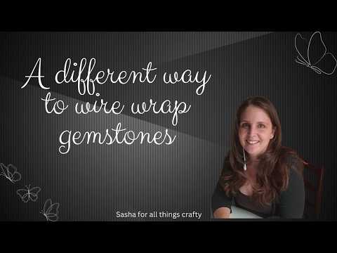 A different way to wire wrap  gemstones.