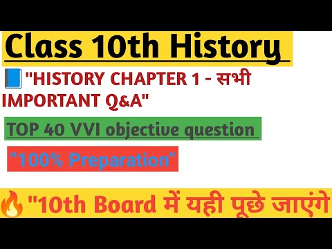 📘 Class 10 History Chapter 1 | राष्ट्रवाद का उदय | 40 सबसे जरूरी Objective Questions 🔥