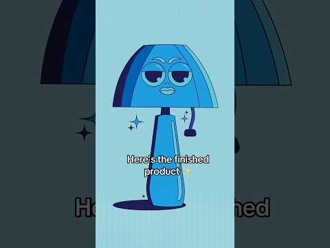 Creating a Lamp Cartoon Design #graphicdesign