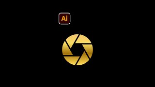 Camera lens logo vector illustration - Illustrator tips #shorts - Design.lk