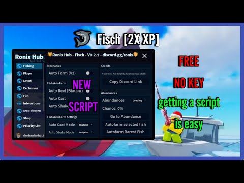 🔥[UPD] 🦈 Fisch [2X XP] SCRIPT NO KEY: AUTO FISH,DUPE XP, AUTO MEGALODON e DUPE COIN C$ *pastebin*