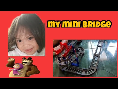 mini bridge with race track # minitrain #racetrack