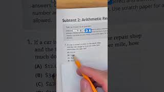ASVAB - Arithmetic reasoning exercise