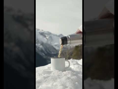View | snow | coffee #naturelove #follow #heavenonearth