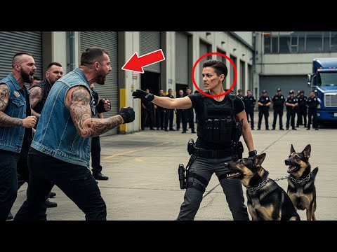 Bikers Challenge Female Marine At Truck Stop, Until Her K9 Team Shows Up