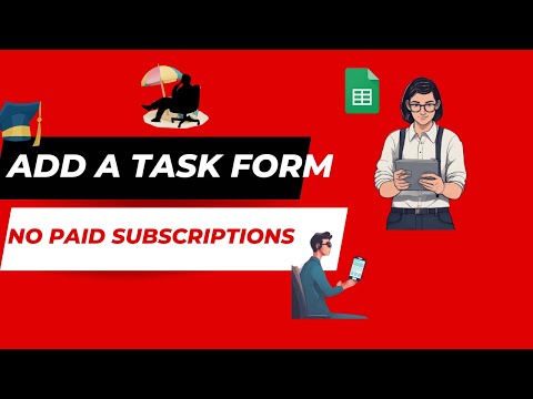 Task Management Form Using Google Sheets (No Subscription Needed) Record & Upload files as well.