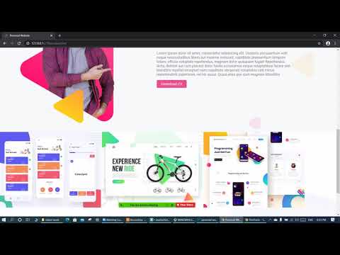 $+$ Personal Portfolio Website || Only Css || Live Class - 2nd Part
