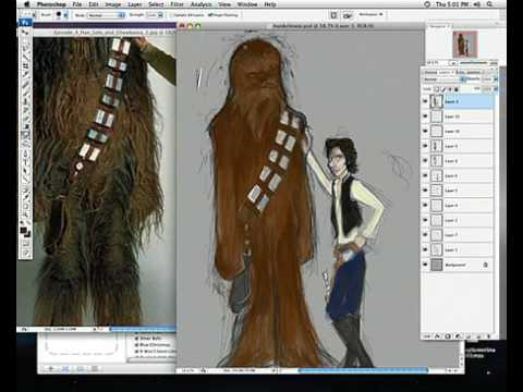 Han & Chewie Illustration Part 3