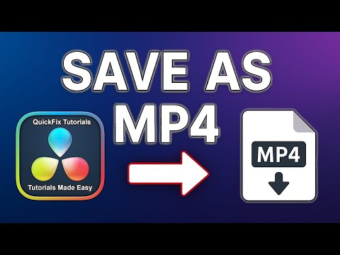 How to Export as MP4 in DaVinci Resolve | Beginner's Guide
