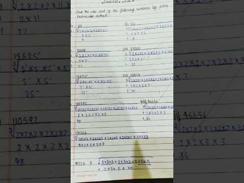 class 8th, maths, exercise 7.2,(cubes and cubes roots)