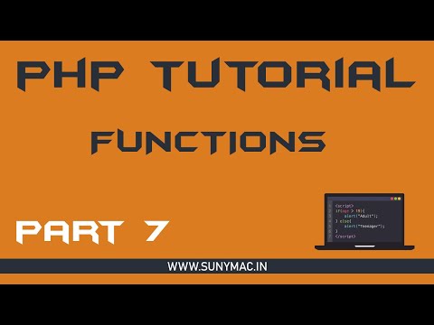 FUNCTIONS in PHP ||GTU || Lecture 7|| Sunny Mac || Gujarati