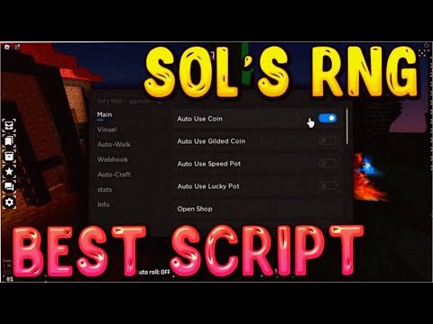 UPDATE - MOBILE + PC | SOLS RNG SCRIPT HACK | INSTANT ROLL + FREE AURA & GAMEPASS | LUCK BOOST