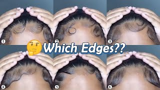 😟*Only Sharing* How To: Slay Different Edges Control~ Which Edges Do You Prefer? #Elfinhair