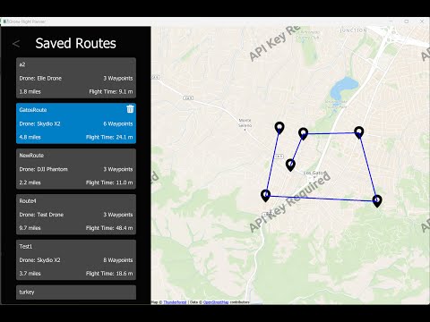 Drone Flight Planner Demo. Source in Description!