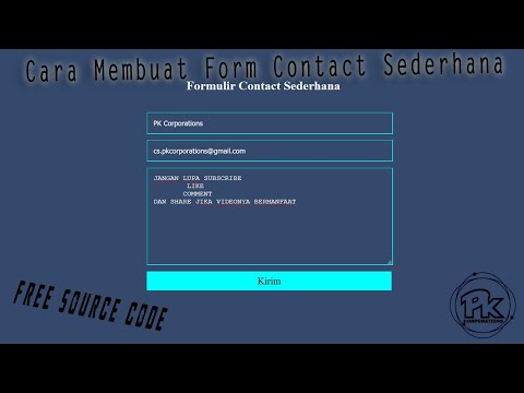 Simple Contact Form Di HTML | Cara Membuat Formulir Kontak Sederhana #PloKoding6 | Free Source Code