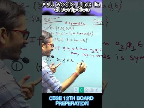 RELATION | MATHS | CLASS 12 #cbseboardclass12 #relations  #cbseclass12maths