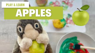 Science: Learn About Apples! Toddler & Preschool Learning Video: Apple Colours, Art & Cooking