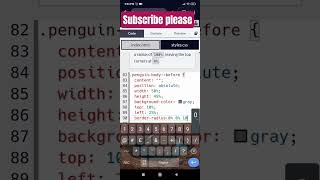 CSS Transformation by building a Penguin step 42 #ytshorts#youtubeshorts#freecodecamp #htmlcss#reels