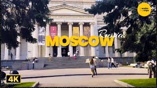 Walking in Moscow 4K 2025 | Historic Streets from Volkhonka to Zubovsky Boulevard
