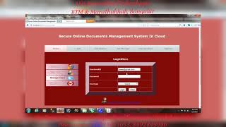 Secure online documents management system in cloud – Academic project